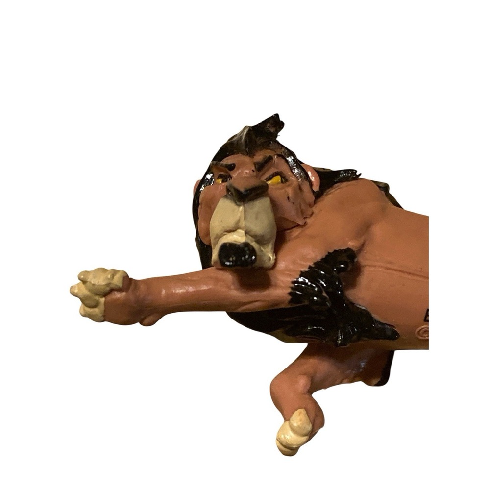Disney The Lion King Scar Action Figure Plastic Toy Orange Black Mane Villain
